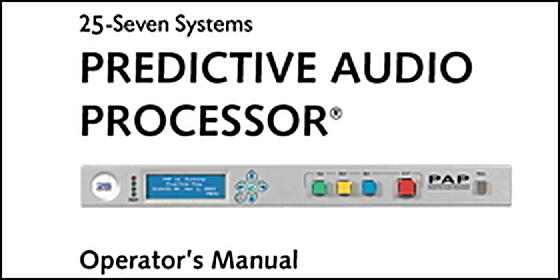 Predictive audio processor
