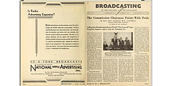 Broadcasting October 15, 1931