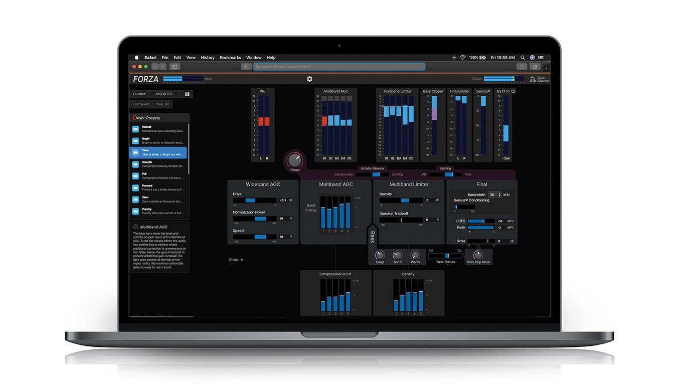 Omnia Forza virtual audio processor